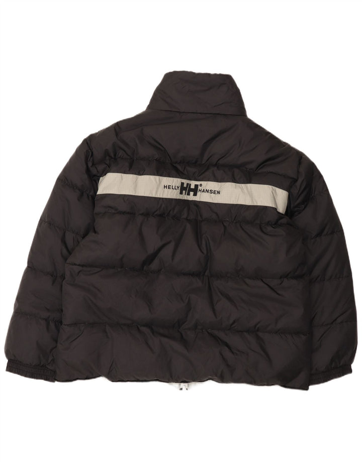 Мужская стеганая куртка Helly Hansen с графическим рисунком UK 44 2XL, черный нейлон с цветными блоками