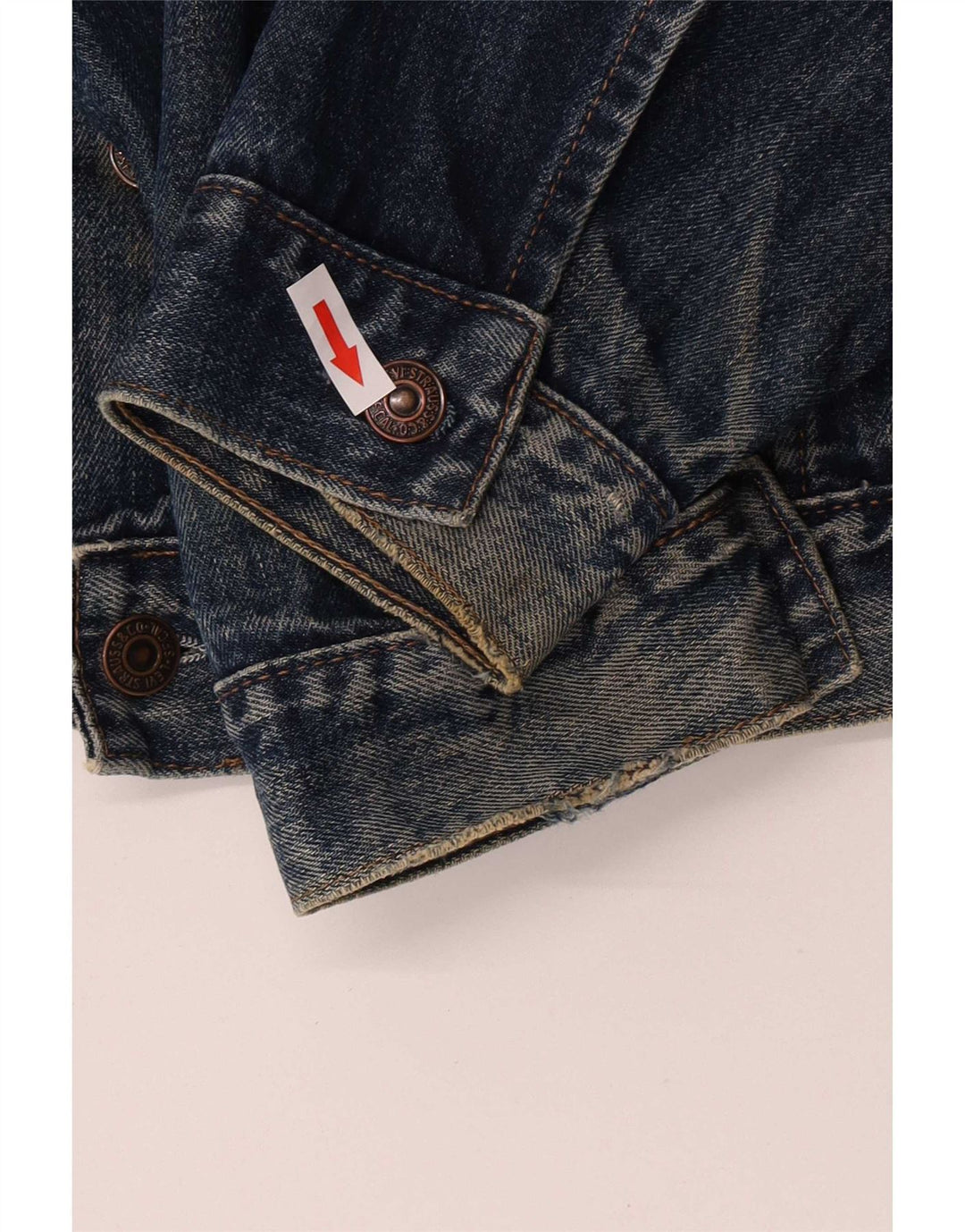 Мужская джинсовая куртка Levi's 70503 UK 40, большая синяя, хлопок