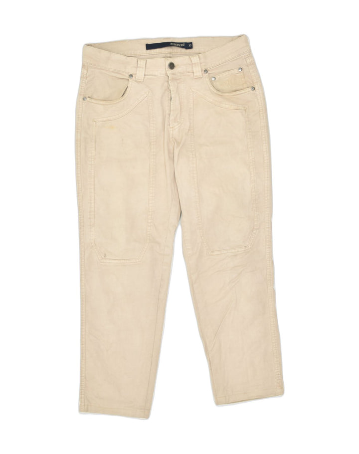 JECKERSON Mens Tapered Casual Trousers W33 L26 Beige Cotton | Vintage | Thrift | Second-Hand | Used Clothing | Messina Hembry 