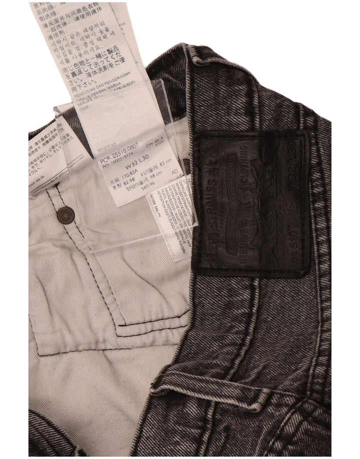 Мужские джинсы скинни LEVI'S 510 W32 L30 Серые, хлопок