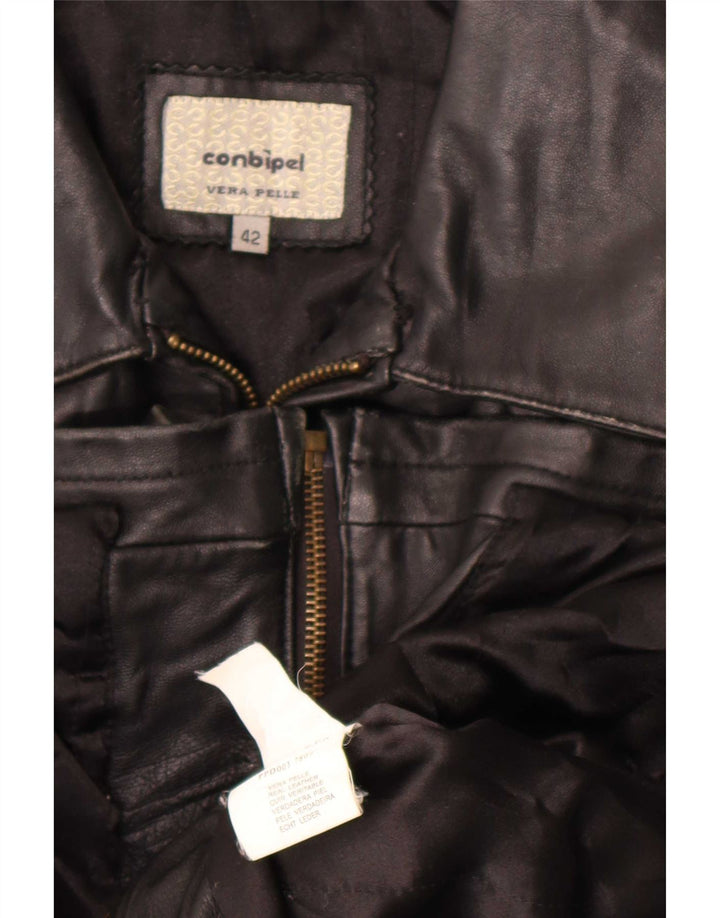 Женская кожаная куртка Conbipel IT 42 Medium Black