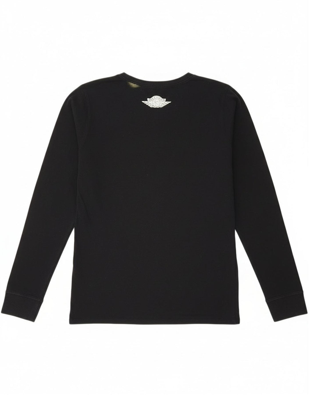 Мужской топ с рисунком Jordan, маленький черный хлопок с длинным рукавом