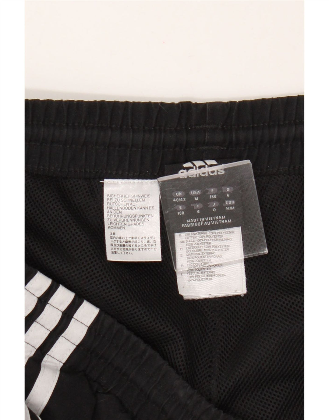 Мужские спортивные брюки Adidas Joggers UK 40/42, средний черный полиэстер