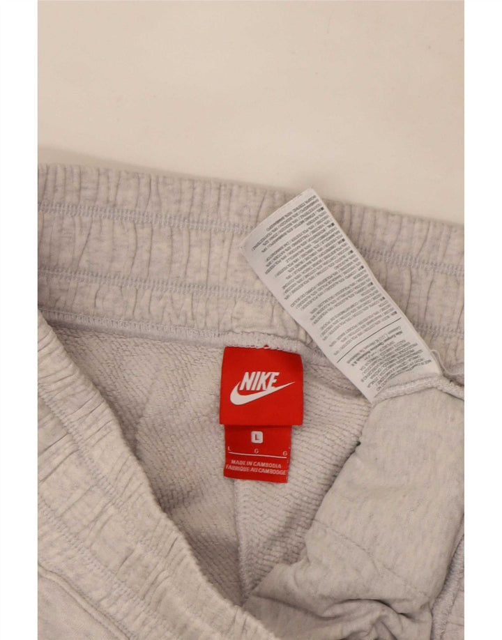 Мужские спортивные брюки с графическим рисунком Nike, большие серые хлопковые брюки для бега
