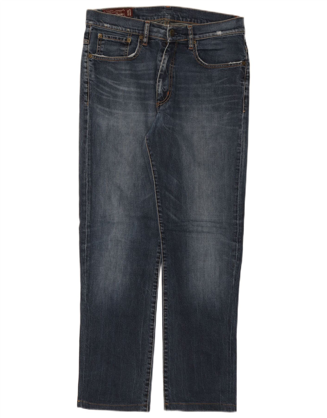 Мужские прямые джинсы MARLBORO CLASSICS W33 L29, темно-синий хлопок