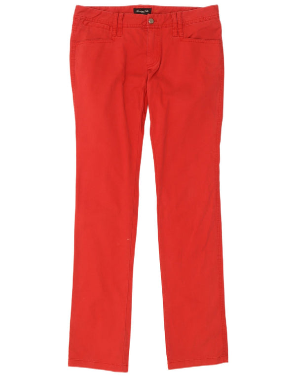 Massimo Dutti Женские узкие повседневные брюки EU 40 Medium W30 L34 Красный