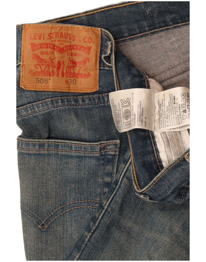 Мужские джинсовые шорты Levi's 508 W30, средний синий хлопок