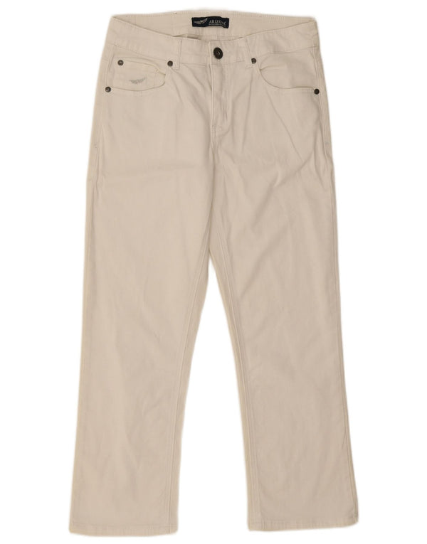 Женские укороченные джинсы Arizona UK 12 Medium W28 L24 Белый хлопок