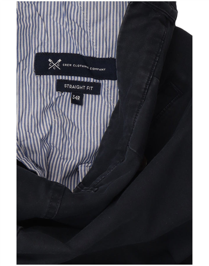 ЭКИПАЖНАЯ ОДЕЖДА Мужские прямые брюки чинос W34 L32 Темно-синие