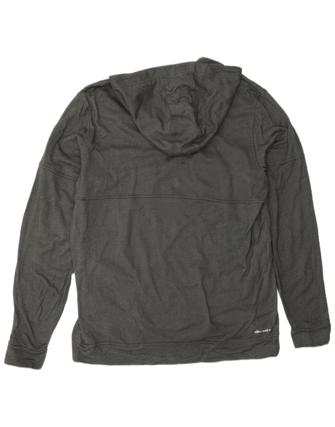 Мужской джемпер с капюшоном ADIDAS Climawarm XL, полиэстер, серый в крапинку