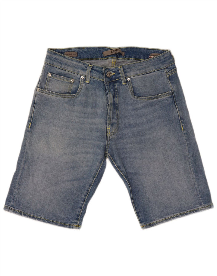 Мужские джинсовые шорты Liu Jo Regular Slim W32, хлопковые, среднего синего цвета