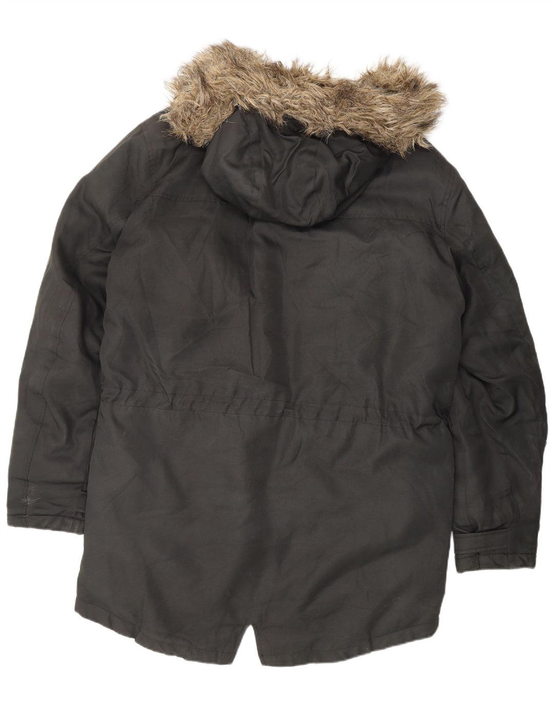 Мужская парка JACK & JONES с капюшоном UK 40, большая черная