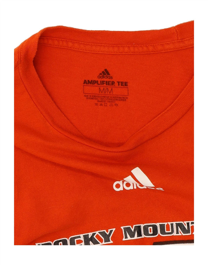ADIDAS Mens Graphic Top Long Sleeve Medium Orange Cotton Vintage Adidas and Second-Hand Adidas from Messina Hembry 