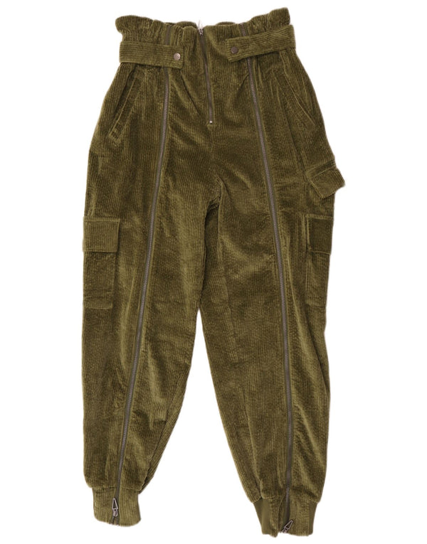 Женские вельветовые брюки Adidas Ivy Park с высокой талией, средний W30 L29, хаки