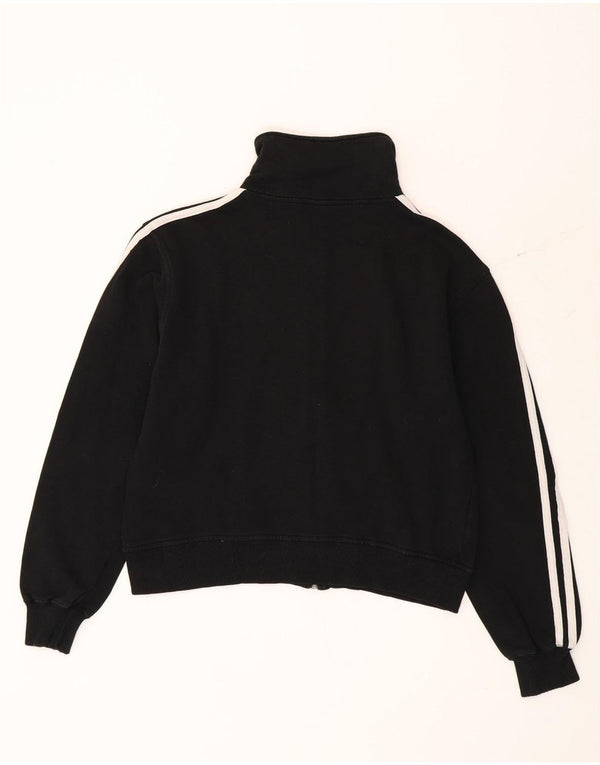 Женский укороченный спортивный костюм Adidas UK 18 XL, черный хлопок