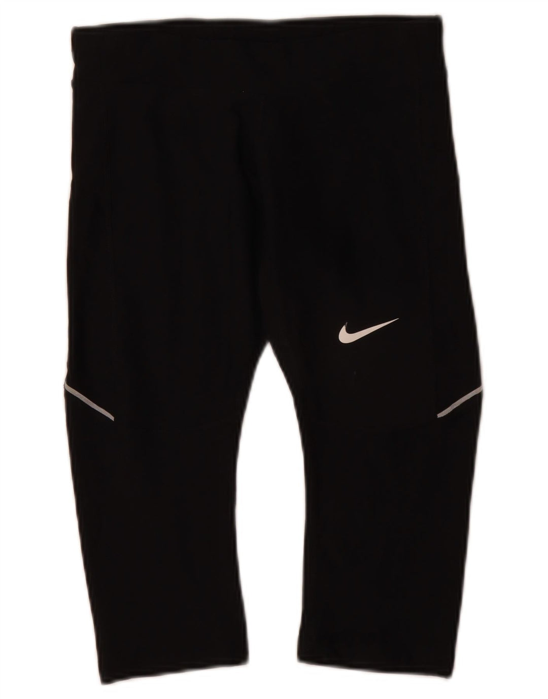 Женские леггинсы-капри Nike Dri Fit UK 4 XS, черный полиэстер