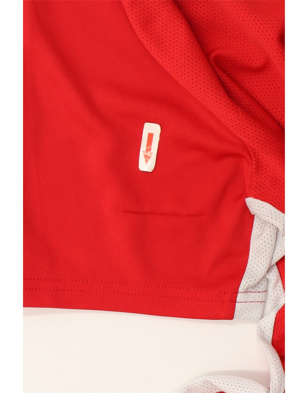 Мужская футболка Nike Dri Fit Верх среднего красного цвета из полиэстера с цветными блоками