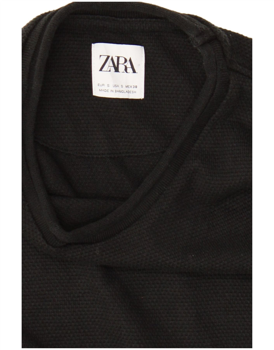 Женский топ Zara с длинным рукавом UK 10, маленький черный