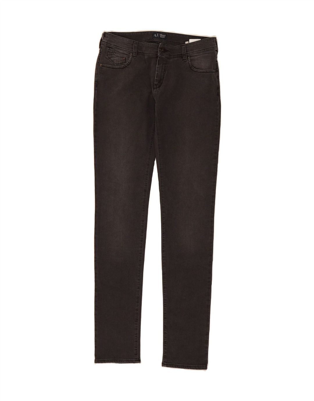 ARMANI Womens Skinny Jeans W30 L34 Grey Cotton Vintage Armani and Second-Hand Armani from Messina Hembry 