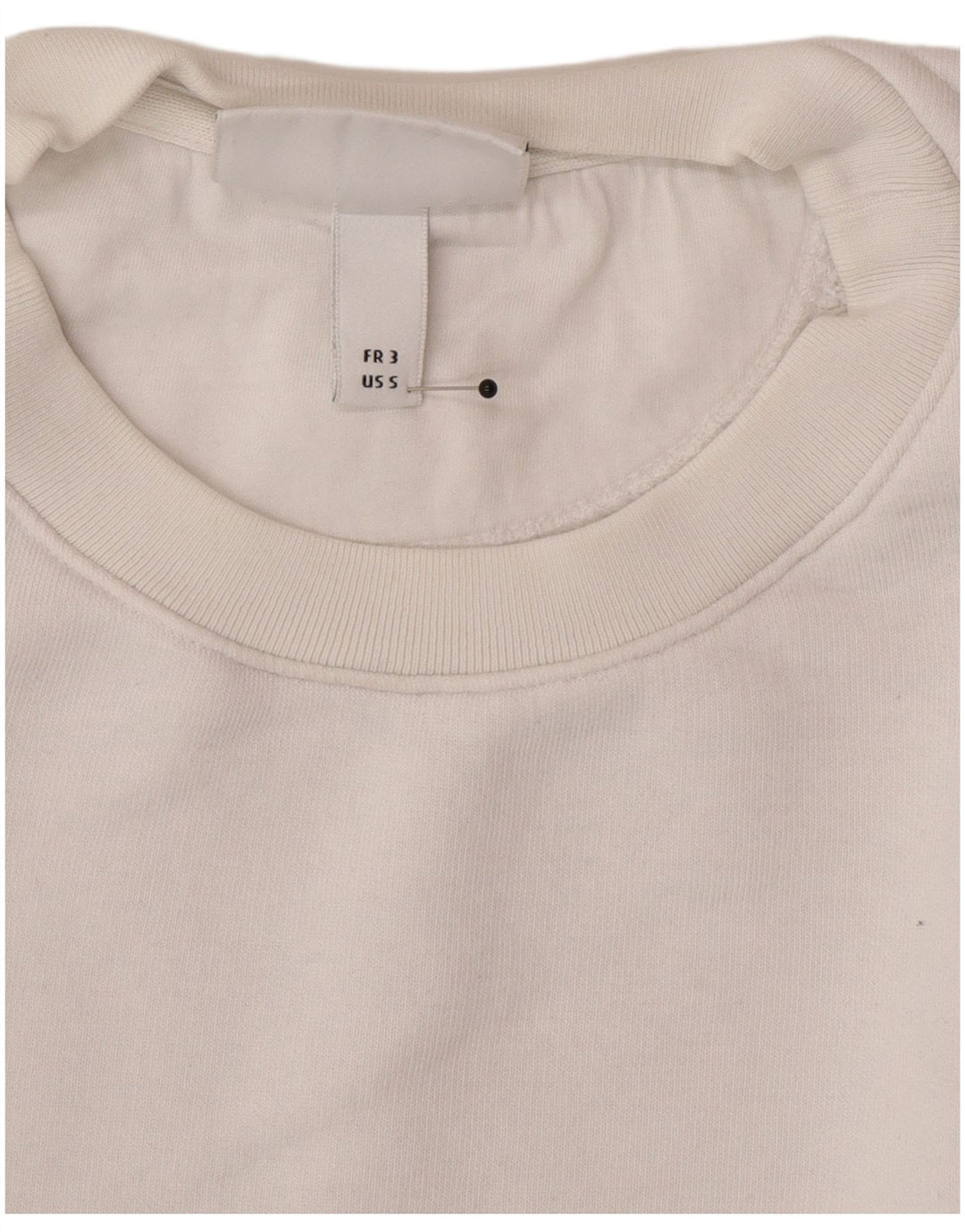 Мужской свитшот с рисунком Lacoste, размер 3, маленький, белый хлопок