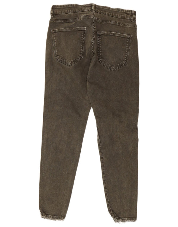 Мужские потертые узкие джинсы Zara EU 42 Medium W32 L27 Хаки Хлопок