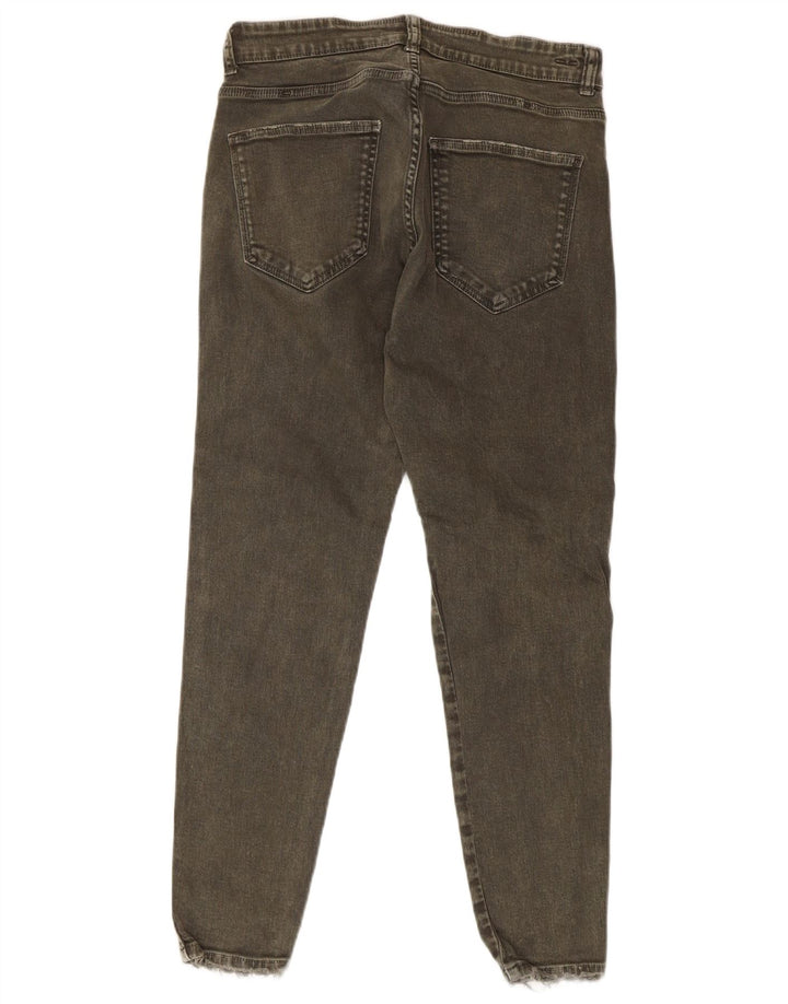 Мужские потертые узкие джинсы Zara EU 42 Medium W32 L27 Хаки Хлопок