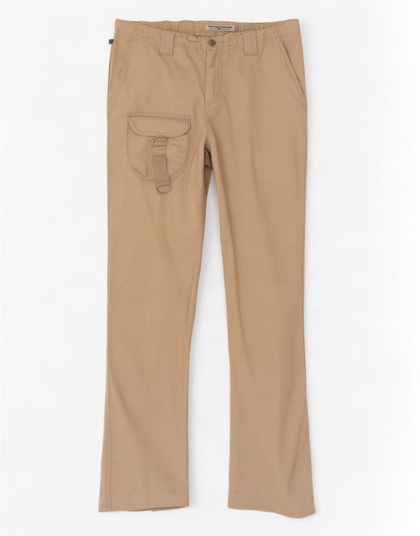 Женские прямые брюки карго Ralph Lauren, США 8, средние W30 L29, бежевые