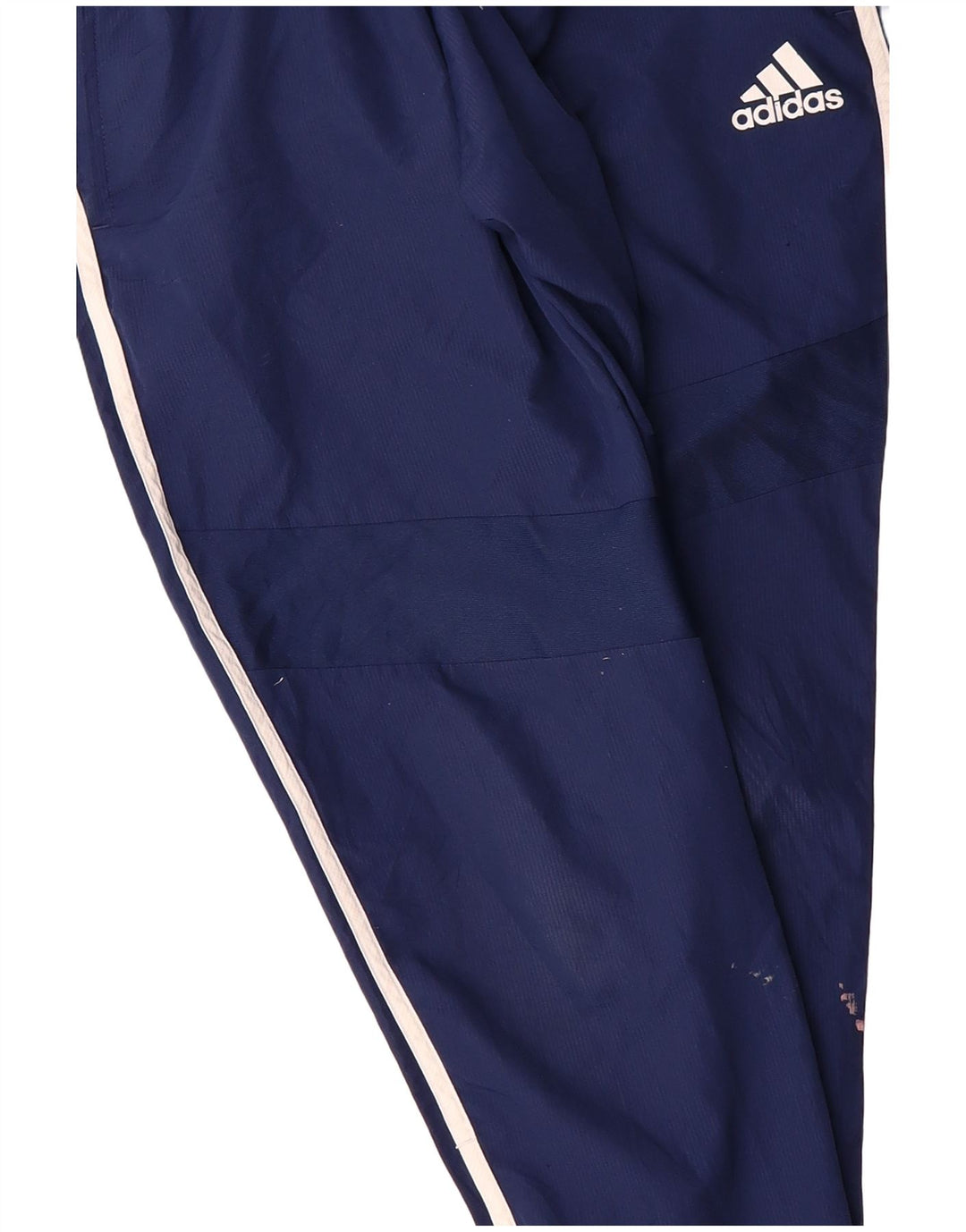 ADIDAS Mens Tracksuit Trousers Medium  Navy Blue Polyester