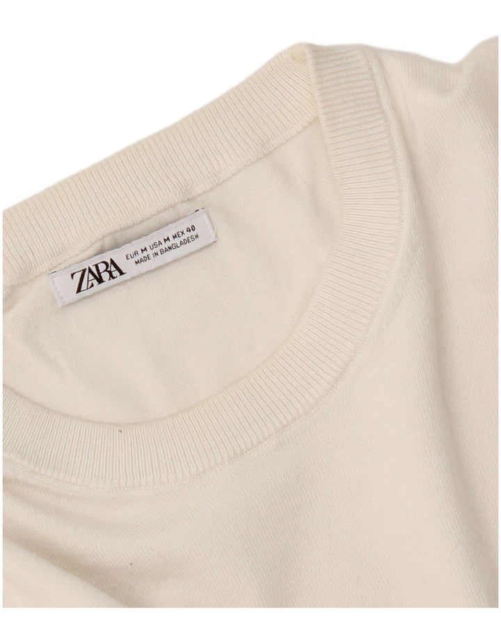 Zara Мужская футболка Top Medium White