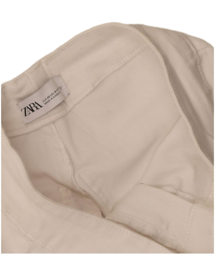Женские расклешенные джинсы Zara EU 40 Medium W30 L31 белые