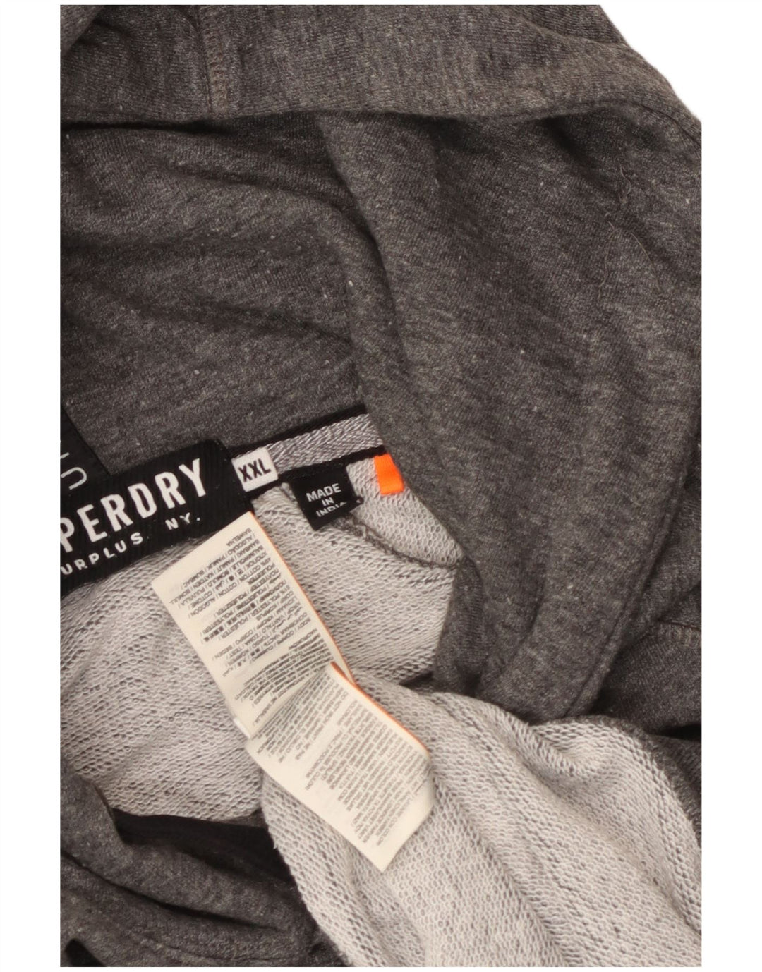 Мужской джемпер с капюшоном Superdry 2XL, серый полиэстер