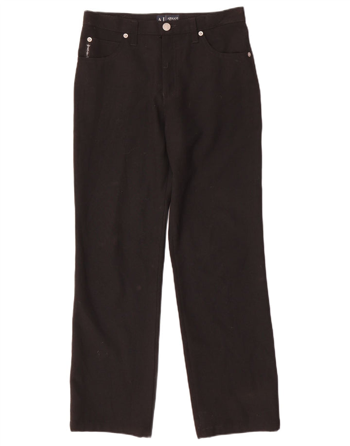 Женские прямые повседневные брюки Armani W27 L27 черные