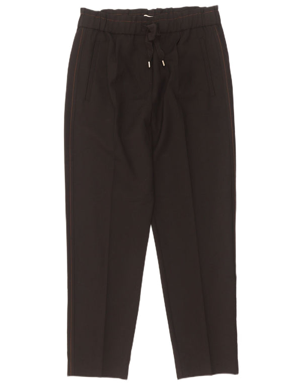 Женские зауженные брюки-чиносы Reiss UK 8, маленькие W30 L28, черная шерсть