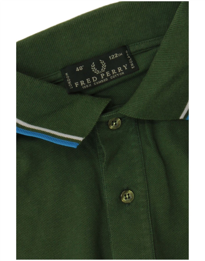 Мужская рубашка поло Fred Perry, большой зеленый хлопок