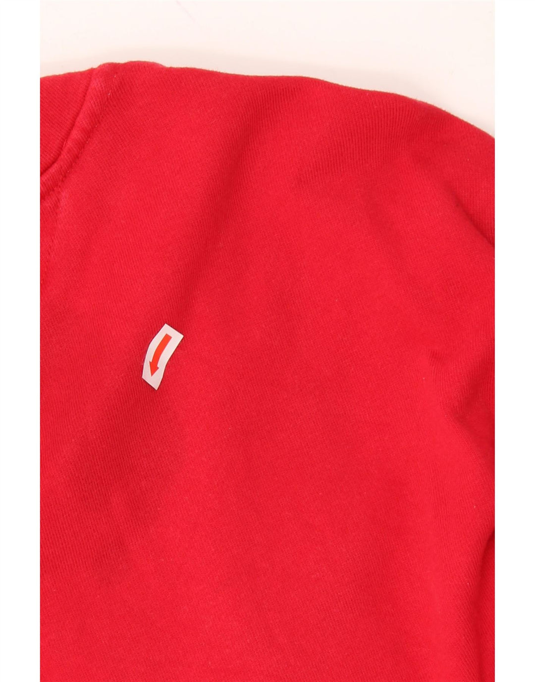 TOMMY HILFIGER Mens Zip Neck Sweatshirt Jumper Large Red Cotton Vintage Tommy Hilfiger and Second-Hand Tommy Hilfiger from Messina Hembry 