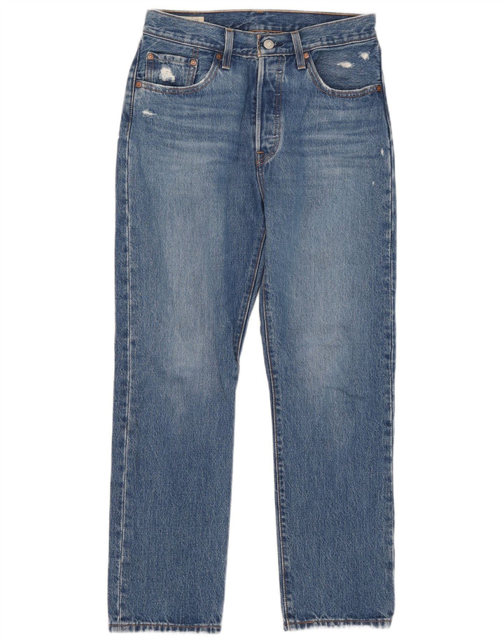 Женские прямые джинсы Levi's 501 W27 L29 синие, хлопок