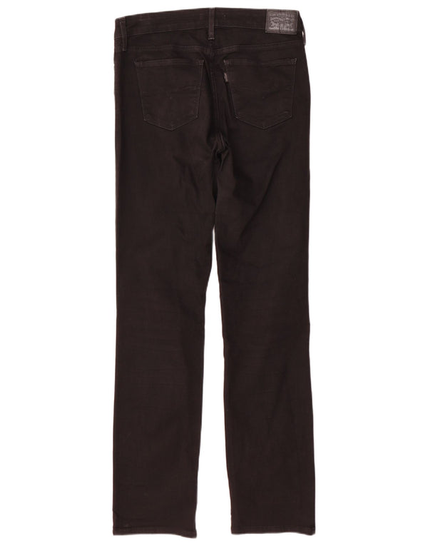 Levi's Womens 712 Slim Jeans W30 L32 Black Cotton