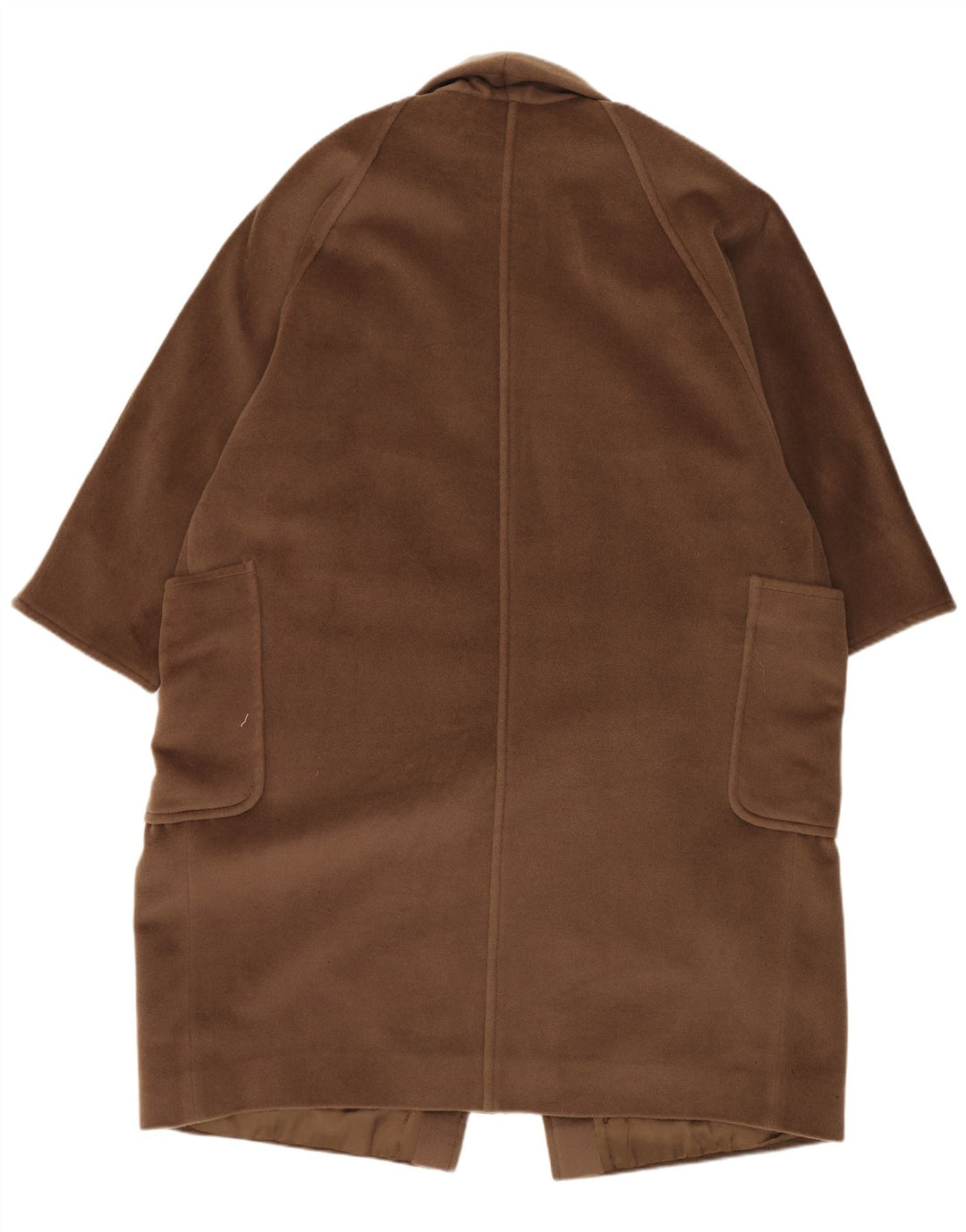 Женское пальто оверсайз Max Mara UK 12, средний коричневый цвет, шерсть
