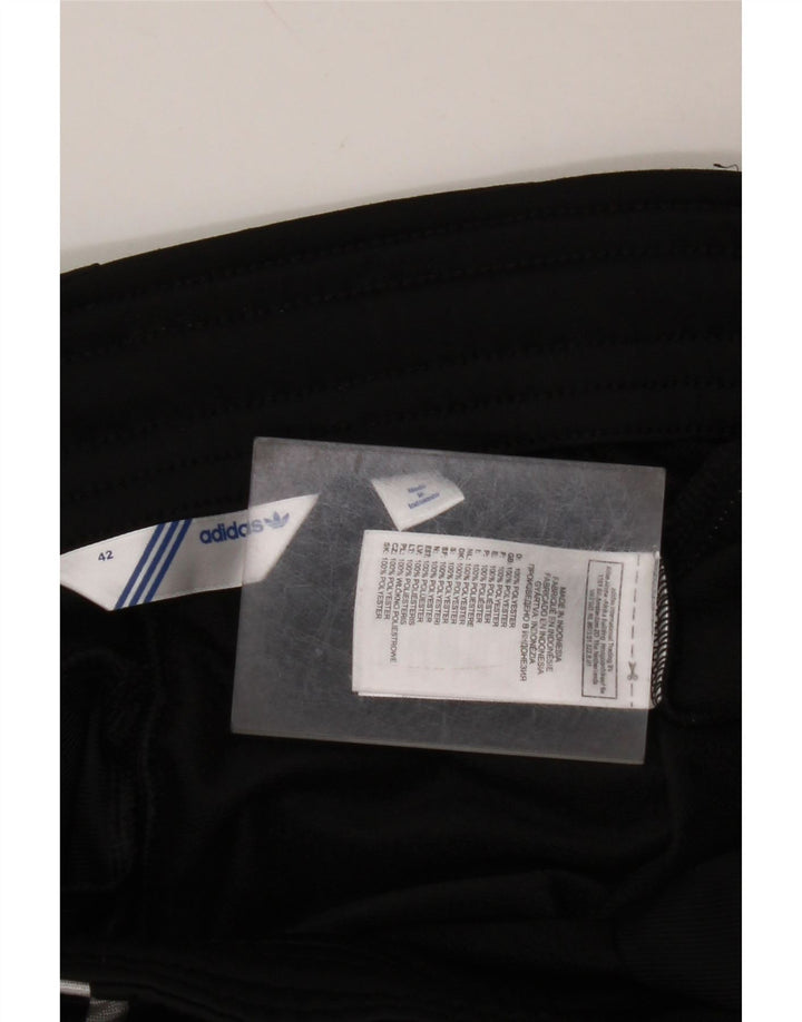 ADIDAS Womens Tracksuit Trousers IT 42 Medium Black Polyester