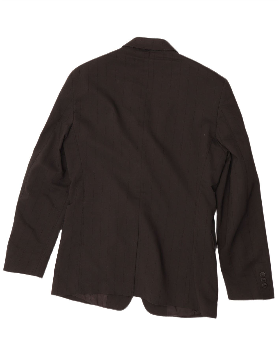 Versace Мужской пиджак на 3 пуговицах IT 48 Medium Black в тонкую полоску Classic