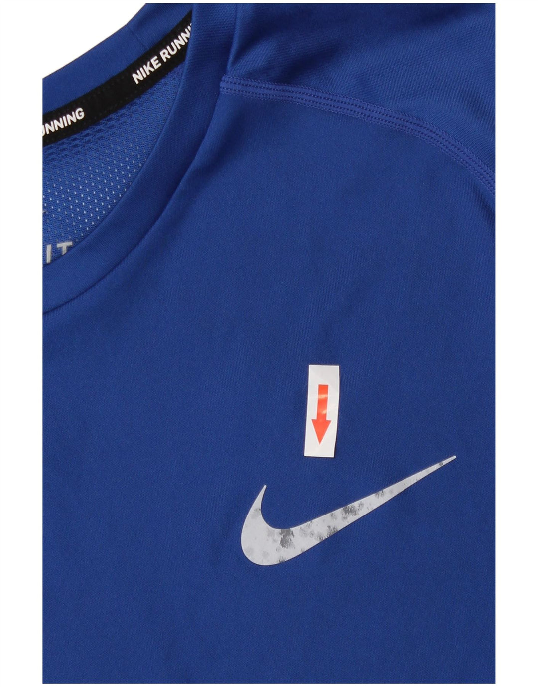Мужская футболка Nike Dri Fit, средний синий полиэстер