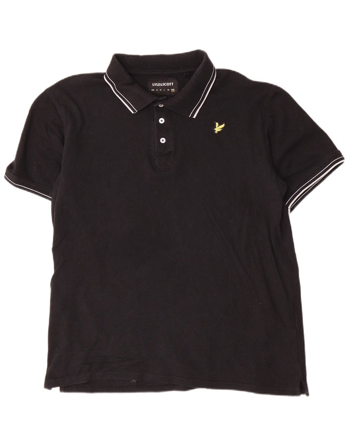 Мужская рубашка-поло Lyle & Scott 2XL, черный хлопок