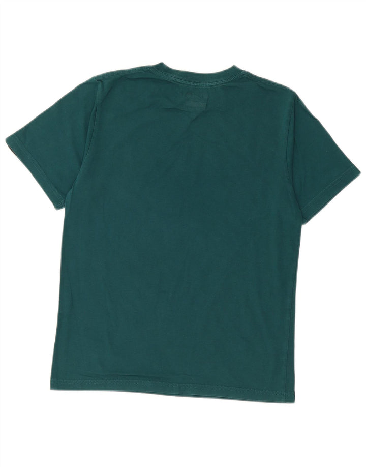 Футболка классического кроя с рисунком для мальчиков VANS, топ 10–11 лет, средний синий цвет