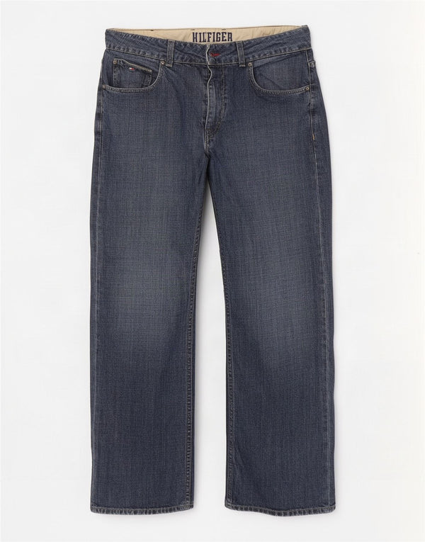 Мужские прямые джинсы Tommy Hilfiger W38 L30 синие, хлопок