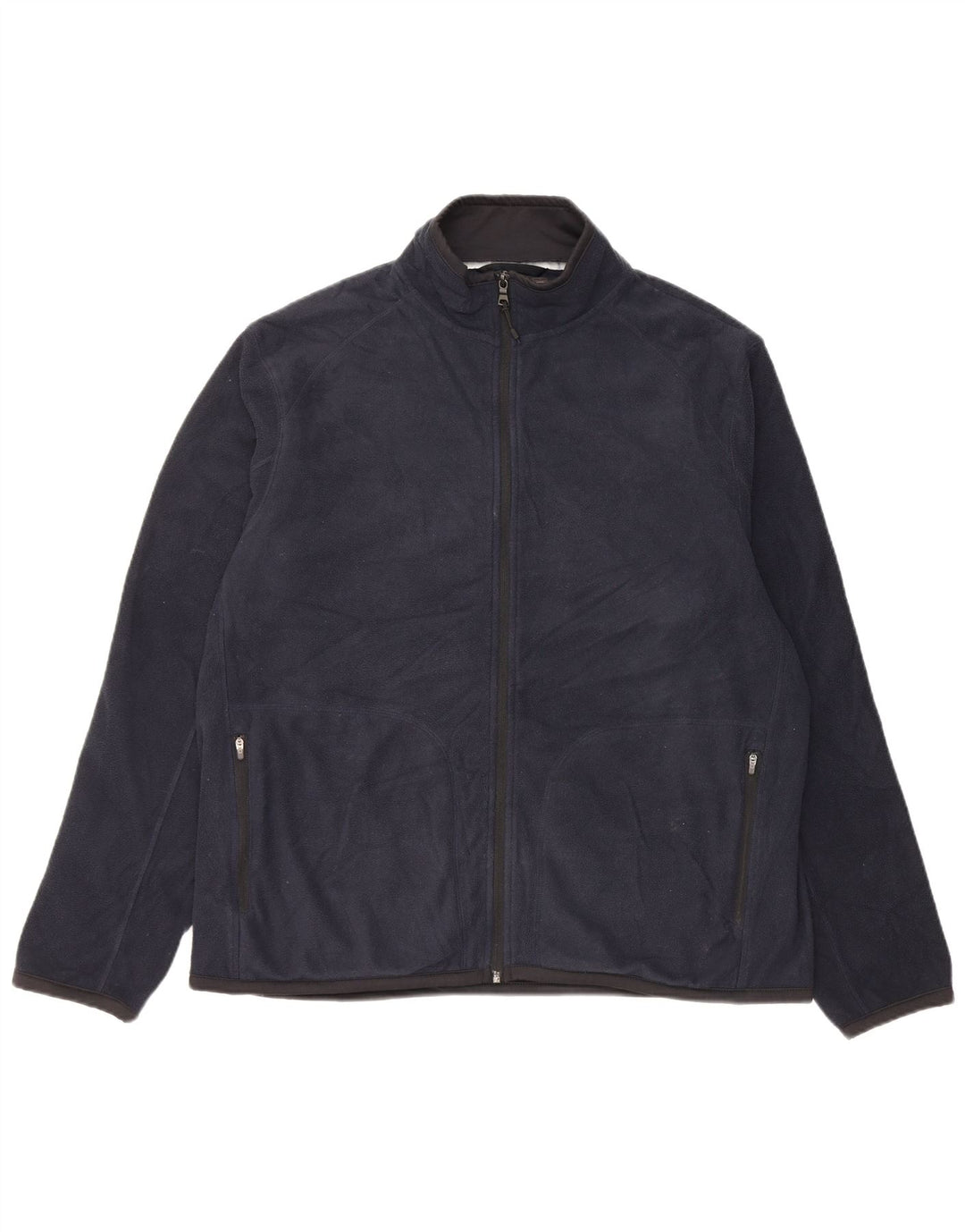 Мужская флисовая куртка Marks & Spencer UK 42 XL темно-синяя, полиэстер