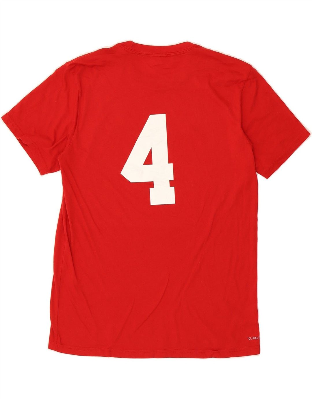 ADIDAS Mens Baseball Graphic T-Shirt Top Medium Red Polyester Vintage Adidas and Second-Hand Adidas from Messina Hembry 
