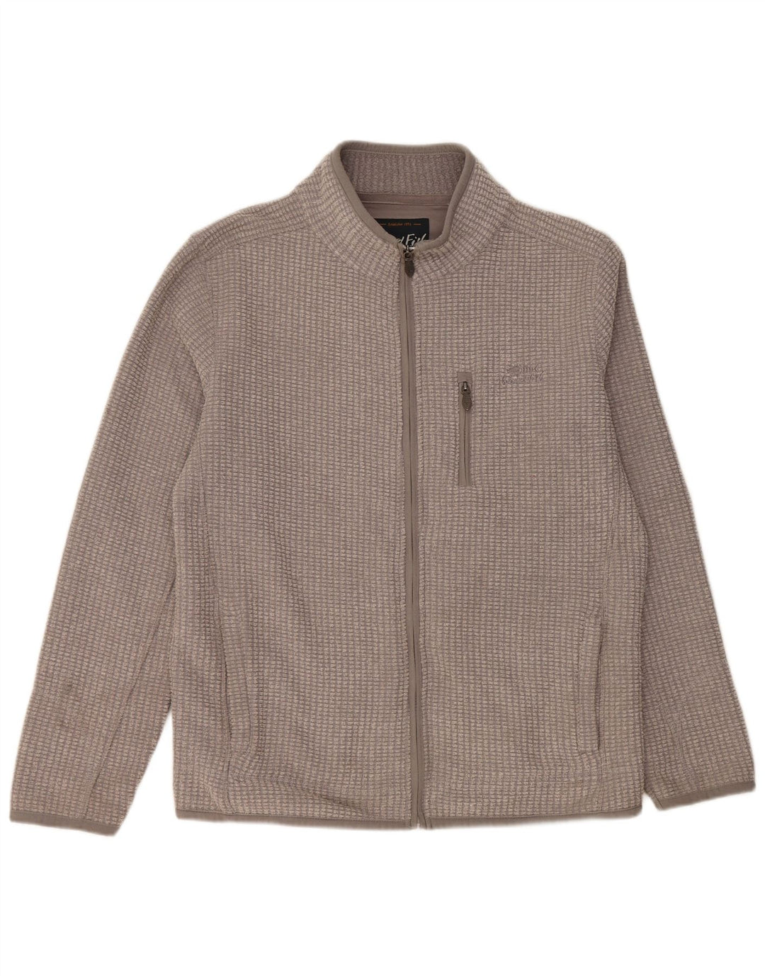 Мужская флисовая куртка WEIRD FISH UK 40, большой серый полиэстер