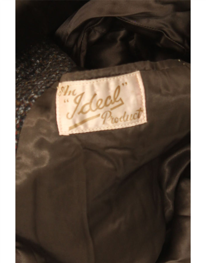 Винтажное мужское пальто UK 40, большая коричневая клетка