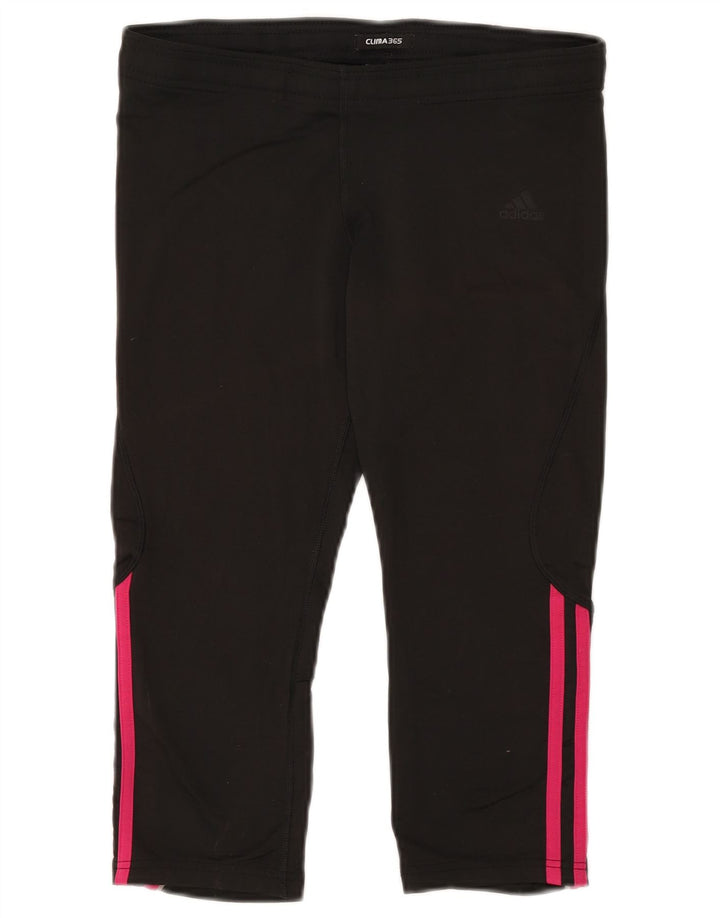 Женские леггинсы-капри Adidas Clima 365 UK 14, средний черный полиэстер