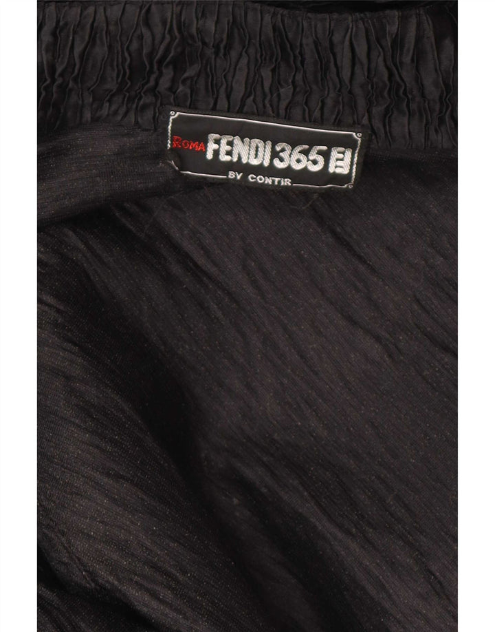 Женское открытое пальто Fendi UK 18 XL, черное
